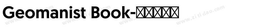 Geomanist Book字体转换
